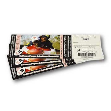 Билеты с перфорацией - ваш отпечаток - 1000 штук