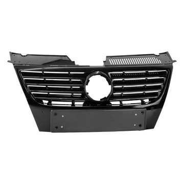 NOWA ATRAPA GRILL MASKI CZARNA VW PASSAT B6 06-10