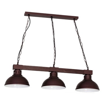 Lampa zwis żyrandol metal loft venge HAKON 9054 L