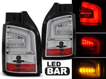 LAMPY TYLNE VW T5 04.03-09 R-S LED BAR KLAPA