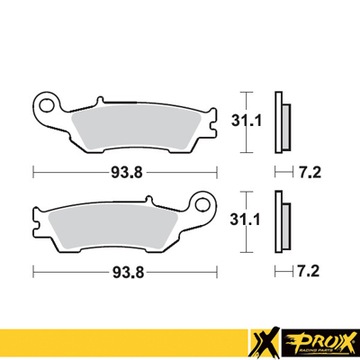 ТОРМОЗНЫЕ КОЛОДКИ PROX YAMAHA YZ 125 250 YZF 450