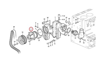 ВОДЯНОЙ НАСОС VOLVO BL71 BL70 BL60 BL61 20502535