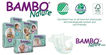 ВЛАЖНЫЕ САЛФЕТКИ BAMBO NATURE Экологические 80 шт без отдушек и парабенов