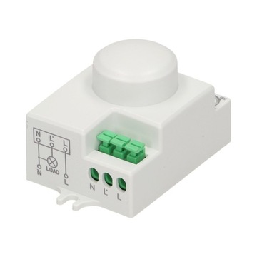CZUJNIK RUCHU ZMIERZCHU MIKROFALOWY MINI DO LED ORNO OR-CR-216