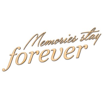 3D деревянная настенная надпись «Воспоминания остаются навсегда»