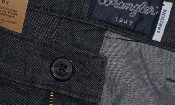 WRANGLER LARSTON угольно-черные трубки W29 L32