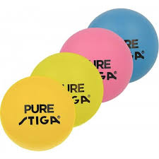 Теннисные мячи STIGA PURE в четырех цветах!