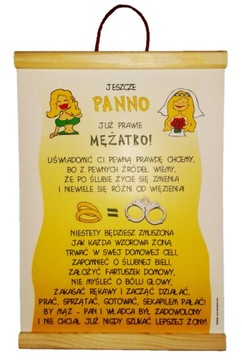 Dyplom, Prezent na Wieczór Panieński i Kawalerski