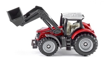 SIKU 1484 TRAKTOR MASSEY FERGUSON Z ŁADOWARKĄ