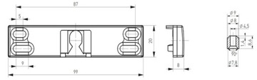 фото ориг. №5, Clip balcony handle fasteners for doors balcony door blocking heater white