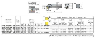 ПОВОРОТНЫЙ НОЖ S16R CSKPR 09 DOLFAMEX