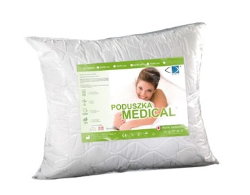 PODUSZKA ANTYALERGICZNA MEDICAL 50x80 ZAMEK ATEST