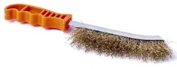 SZCZOTKA DRUCIANA METAL SZCZELINOWA WĄSKA DO RDZY