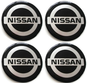 NISSAN 55mm NAKLEJKI NA FELGI DEKIELKI KOLPAKI