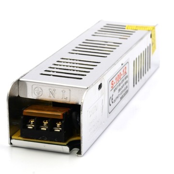 Zasilacz montażowy 12V 100W do LED SLIM
