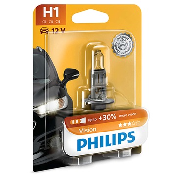 Лампа Philips H1 Vision 55 Вт + на 30 % больше света