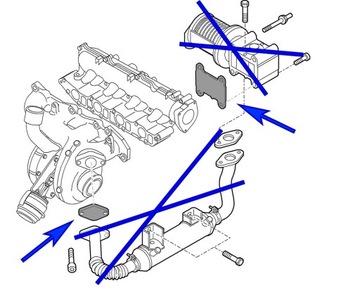 Заглушка EGR 4 мм Opel Saab 1.9 CDTI TiD Z19DTH