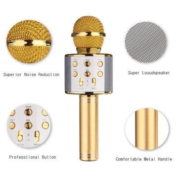 MIKROFON BEZPRZEWODOWY KARAOKE GŁOŚNIK BLUETOOTH