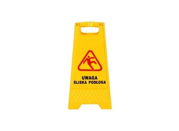 Табличка с предупреждением – ОСТОРОЖНО, СКОЛЬЗКИЙ ПОЛ.