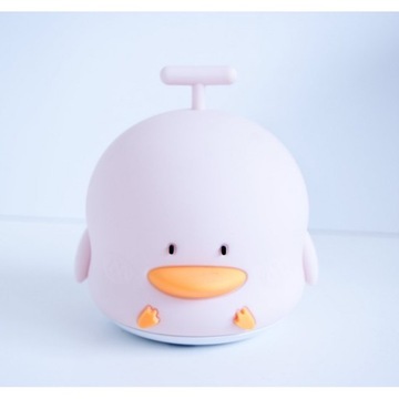 Силиконовая утка LAMP розовая лампа DUCK