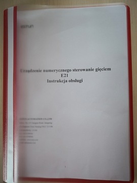 PRASA KRAWĘDZIOWA 250X3200 DTR INSTRUKCJA OBSŁUGI