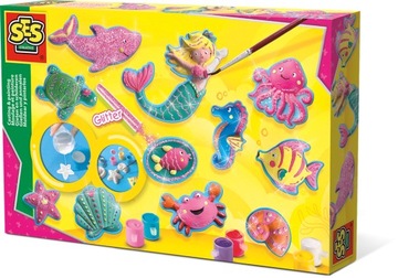 Figurki gipsowe Morskie stworzenia farby SES 01354