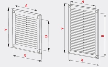 ВЕНТИЛЯЦИОННАЯ РЕШЕТКА - 14x14 - LUNA - TL10 FI100