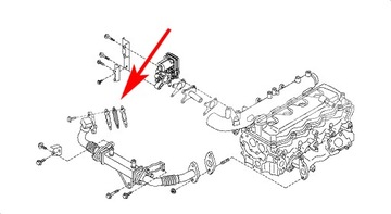 572 Заглушка EGR NISSAN D40 2,5 EURO 4