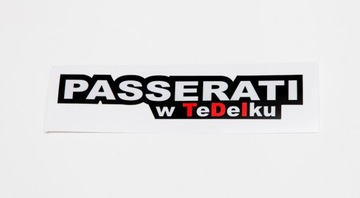 Naklejka na samochód Passerati w tedeiku vw volkswagen passat diesel tdi