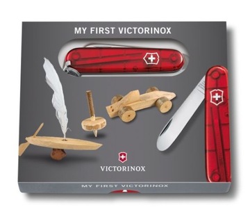 Victorinox 0.2373.T5, Мой первый карманный нож, 84 мм, 9 функций + темляк и цепочка.