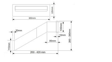 ПРОХОДНОЙ ПОЧТОВЫЙ ЯЩИК ДЛЯ СТРОИТЕЛЬСТВА, 3 ключа
