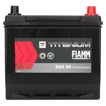 Аккумулятор FIAMM BLACK D2360 12В 60Ач 540А (EN)