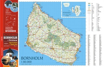 BORNHOLM CHRISTIANSO MAPA TURYSTYCZNA GPS 1210