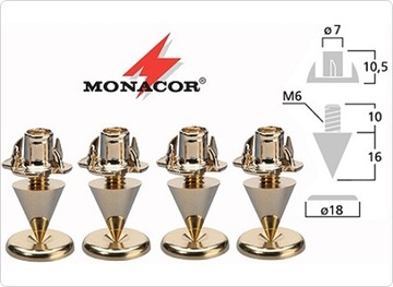 КОЛОНКИ ДЛЯ ДИНАМИКОВ MONACOR SPS-10GO, 4 ШТ.