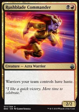 Rushblade Commander - haste dla warriorów @@@@