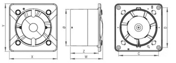 Вентилятор для ванной комнаты Awenta TIMER SWITCH KWS100T