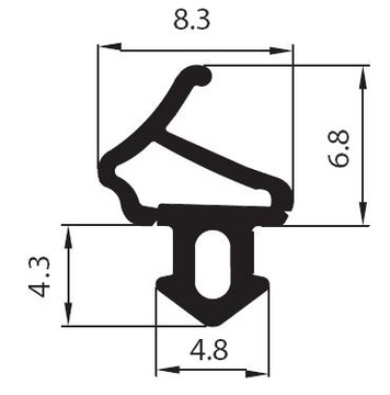 Уплотнитель оконный с-1172 ALUPLAST