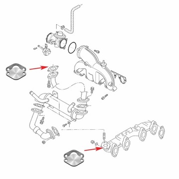 055 Комплект заглушек EGR TDI AUDI A2 A3 A4 A5 A6 Q5