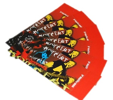 Билеты с перфорацией - ваш отпечаток - 1000 штук