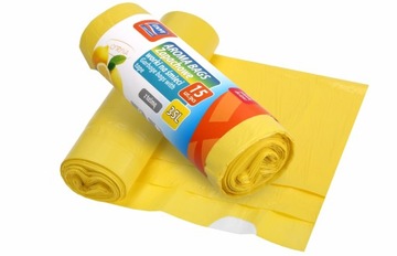 Worki na śmieci Aroma Bags z taśmą Cytrynowe 35L, 15 szt.