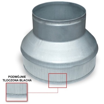 РЕДУКЦИЯ оцинкованная каминная гибкая труба 315/200 TERMOFLEX