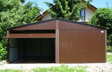 Жестяные гаражи 6x5 Tin Garage Tin Bronze