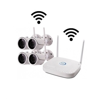 Zestaw 4 kamer do monitoringu bezprzewodowego WIFI