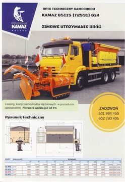 Kamaz 65115 prospekt 2017 ciężarowy polski