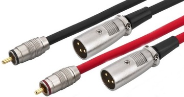 PRZEWÓD KABEL 1 RCA WTYK XLR MONACOR MCA-158 1.5m