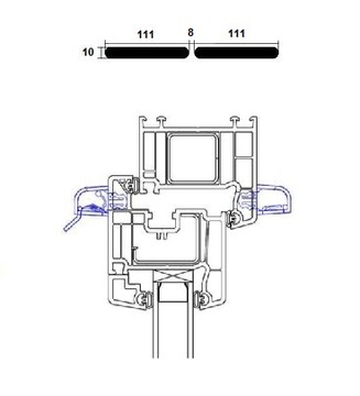 Оконные форточки Slimline 2000 АНТРАЦИТ/БЕЛЫЙ