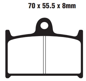 Klocki hamulcowe EBC FA145HH / SUZUKI / YAMAHA