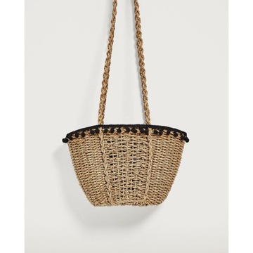 ZARA BASIC torebka koszyk basket jemerced 4828/204