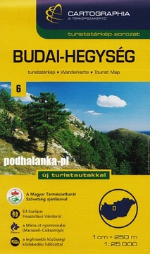 Budai - Hegyseg - Budapeszt Węgry mapa 1 : 40 000