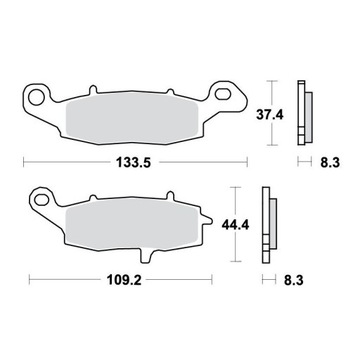 Тормозные колодки TRW LUCAS MCB682 KAWASAKI VN 900